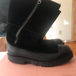 Acne Studios Suede/Shearling Boots